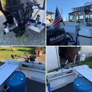 Fish box, cutting table, and bait tank.
