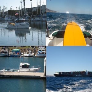 Looking back at Dana Point.