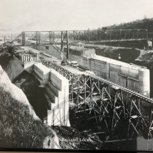 Ballard Locks construction photo