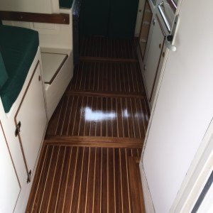 Teak and holly cabin
