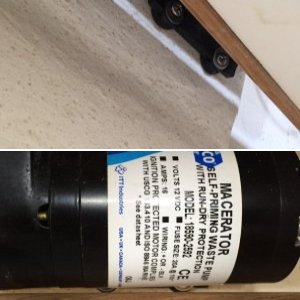 Macerator pump.  Anyone see a problem?