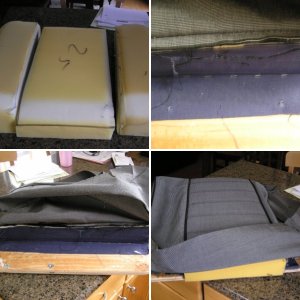 Taking the helm seat apart.  The factory foam is cheap and not dense enough.