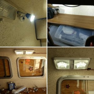 3 LED pods for inside the gallery cabinet