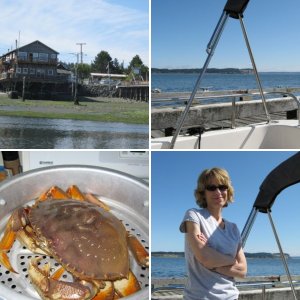 First dungeness crabs on 'Au Kai.