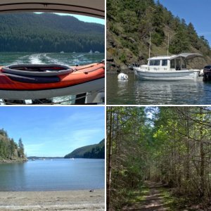 Setting out for a day trip to Cypress for some hiking. Of course I could have just stayed the night at Doe Island, but NOAA was calling for SCA and 3-5 footers, so I made a run for it back to home port. Turned out to be a false alarm, so I'm heading back out!