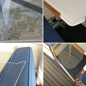 Table top aft edge isle side