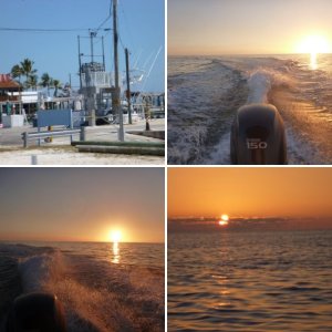 Lucy enjoying a Sundowner at Bahia Honda Key March 2011