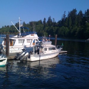 Dinghy Loaded in South Sound