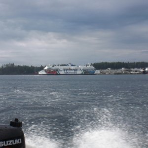 Heading South past Swartz Bay.