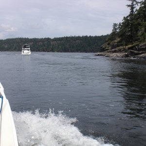 Heading North through Dodd Narrows.