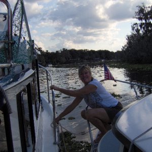 Toby on the Comfy Dory