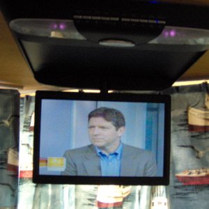 Great tv. Power Acustic, DVD, CD's Wish I had this space saver in the slid in camper.