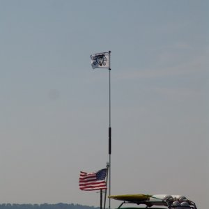 My homemade custom flag for the Sea Beagle II.