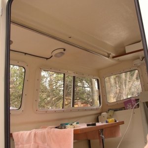 Overhead handrail example: Port, no center leg.