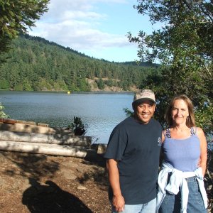 Media 'Caryn & Peter, Deer Harbor' in album 'Port Sidney, BC and Mount Baker in the background'