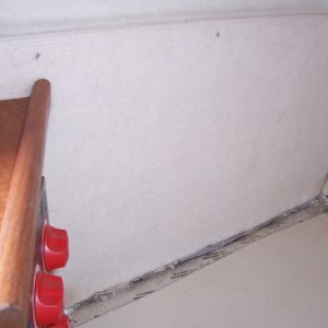 3" of lead foam behind panel in the cave + sealed panel with tape and caulking to reduce generator noise in the cabin.
