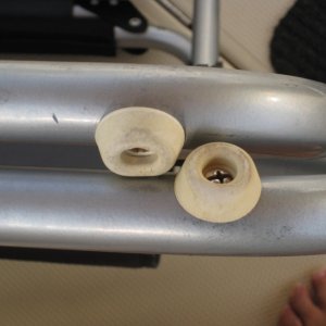 Added rubber feet to chair