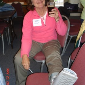 Patti (C-CAKES) aka
Bionic Woman! First the
knee, now the ankle.