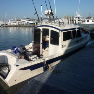 Docked for breakfast and to get clams for dinner tonight after the three hour ride home