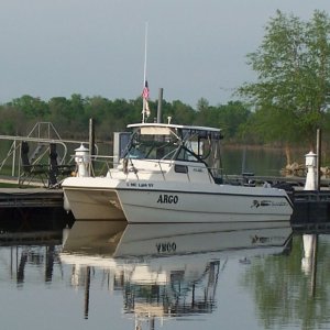 Our fourth big boat.  A 1997 26' Sea Cat was used to complete the last leg of our Great Circle Loop, about 1000 miles including crossing the gulf.