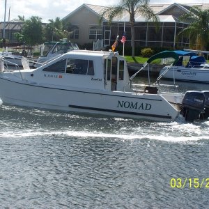 Our current boat is a 1999 C-Dory TomCat.  I had been looking for one of these for min. 5 years before we found this one.  Now we are talking about when we fully retire, trailering back to the areas of the Loop that we liked the best and doing them over again plus many other inland rivers and lakes.