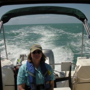 Heading back from fishing.