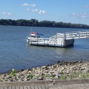 Media 'Grandview Indiana town Dock.  The Abe Lincoln family came to Indiana here.' in album 'We launched at Rocky Point Marina'