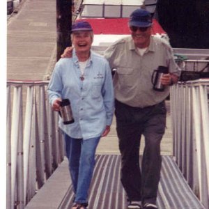 Bill and El at Blakely Island Marina.jpg