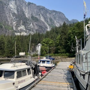 Dock at Chatterbox Falls