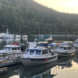 Sleepy C, C-Traveler, SeaSpray at Reid Harbor