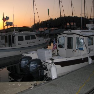 Sunrise Friday Harbor May 09 CBGT.  We ran over with Paul and Verla (JC Lately).  Great trip and great times.