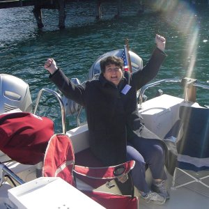 Finally, on a C-Dory boat again.  Thanks Roger, Janet and Dreamer.