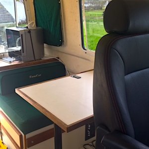 Media 'Tomcat Table with Reclining Passenger Seat that can swivel 180 Degrees to face the rear.' in album 'Tomcat Side Photo'