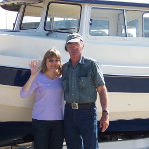 Close up of Bill and Sue with C-Swell.