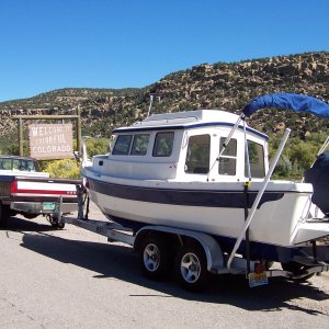 Media 'C-Swell arriving in Colorado Sept. 30, 2007.' in album 'Bill and Sue with their new 2003 C-Dory 22 in Lafayette, Louisiana.'