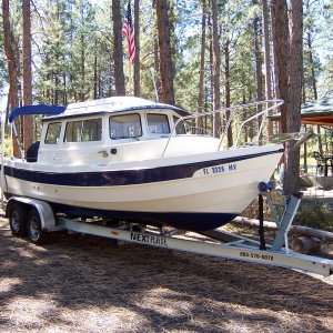 Media 'C- Swell at our home west of Durango, CO.' in album 'Bill and Sue with their new 2003 C-Dory 22 in Lafayette, Louisiana.'