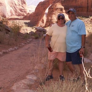 Pat and Patty at Rainbow Bridge 9-19-08
