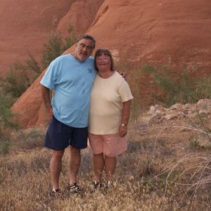Pat and Patty at Rock Creek Canyon 9-19-08