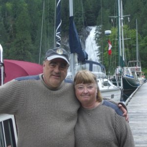 Pat and Patty on Dock at Princess Louisa 5-26-07