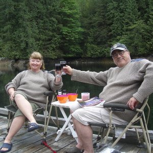 A Toast on the Dock at Princess Louisa 5-26-07
