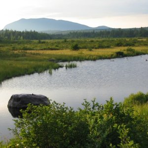 Mt Katahdin, Baxter State Park in the distance.