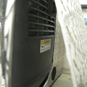 Media 'This is the most extreme cut-out you'd need and I still had very little seawater intrusion.  I had to allow for the genset to slide this way for the 30 amp yoke to clear the restricted lid opening.' in album 'Everybodys' dream!  A Tractor Supply box on your C-Dory!'
