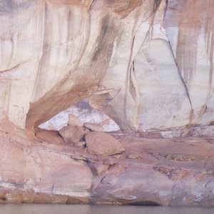 Natural opening through canyon wall in Twilight Canyon 9-25