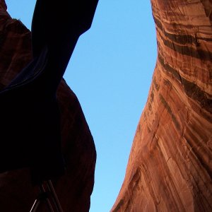Looking up in Cathedral in the Desert 9-27