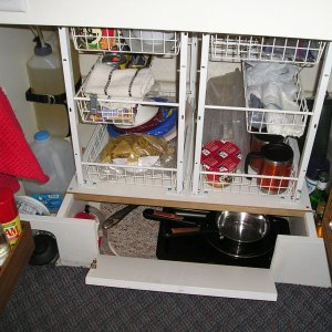 Cabinet opened
