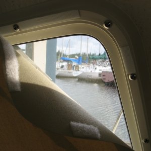 hook side pieces on frame