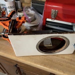Core rot repair on steps.