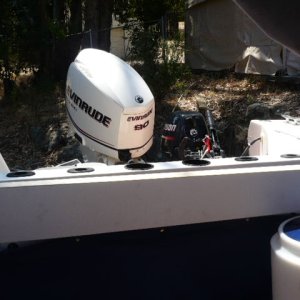Media 'New starboard rod rack/cup rail brings splash well up 8" Room for 6 rods/3 cupholders and 2 net holders across back.' in album 'New starboard rod rack/cup rail brings splash well up 8" Room for 6 rods/3 cupholders and 2 net holders across back.'