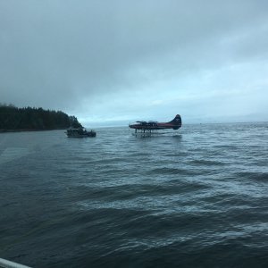 when it's foggy in town we have to go meet the planes.  It's always exciting dock on a multi-million dollar moving dock
