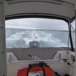 Following 1-2 footers most of the way through Guemes Channel and Rosario Strait